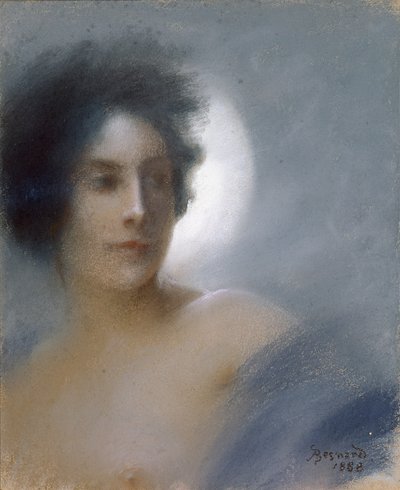 Woman with a Crescent Moon or, The Eclipse by Paul Albert Besnard